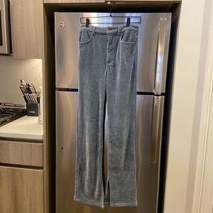 Zara Corduroy Blue Pants